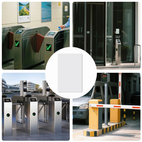 10 Pack Writable 125kHz T5577 RFID Cards Blank White Proximity Badges For Easy Access Control used at various entry gates