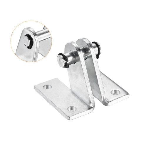 Air Cylinder Rod Clevis 2 Pack Mounting Bracket Rear Pivot For Pneumatic Systems 73 By 52 Mm Industrial-grade steel bracket