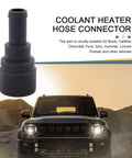 Two Pack Car Heater Hose Fittings And Quick Connect Coolant Connectors For Buick GMC Chevrolet Ford Lincoln Durable Black Hose Adapters