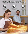 Portable Ceramic Space Heater With Digital Display And Touch Controls, 1500W Heats Up Fast, Built In Handle