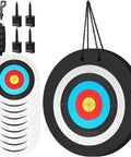 Backyard Ready 24 Inch EVA Foam Archery Target Block With Pins For Easy Backyard Practice Includes 20 Paper Arrow Targets
