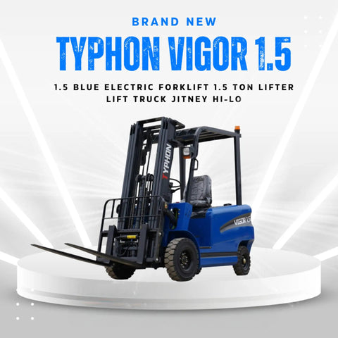 Heavy Duty Electric Forklift With 1.5 Ton Capacity, Blue Hi Lo Lifter And Industrial Lift Truck, Smooth Operator For Warehouses, Built Different To Handle Double Loads Without Breaking A Sweat