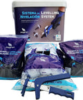 Tile Leveling System Super Kit One Eighth Inch (3mm) with pliers, 400 clips, 200 wedges, durable bucket for lippage free installations