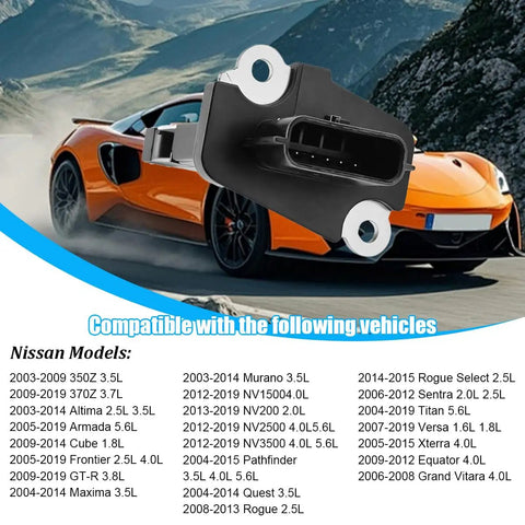 Top Shelf Mass Airflow Sensor Replaces Oem 22680 7S00 For Heavy Duty Trucks And Crossovers, close-up view showing connection points.