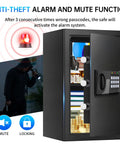 3.3 Cu Ft Large Fireproof Safe For Home Use With Electronic Keypad And Spare Key Removable Shelf Digital Lock Waterproof visible