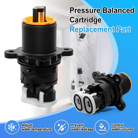 Pressure Balanced Shower Cartridge Model 9745299 For Pfister 0X8 JX8 VB8 JV8 Valve Series Replacement Part with metal stem