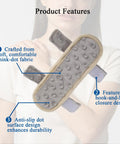 Premium Soft Arm Sling Padding To Ease Neck Pressure And Stop Straps From Cutting In Plush Foam Covers features soft mink-dot fabric.