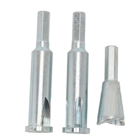 Heavy Duty High Speed Steel Wire Stripper Compatible With Electric Drill For Rapid Quick Stripping And Spiral Twisting 3 Way 5 Way Wiring Tool set of three sizes showcased.