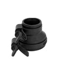 Tubular To 2 Inch Drain Pipe Flexible Adapter Coupling With EZYCLAMP Tool Free Bands, black PVC coupler