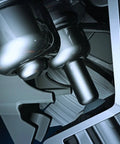 Close-up of dual activation cartridge unit with two single shot cylinders for two activations in fine finish saw setup