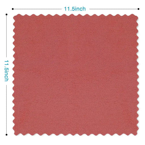 Bulk 50 Pack Microfiber Cleaning Rags For Cars And Home, Lint Free Non Scratch Shop Towels, 11.5 By 11.5 Inches, Red, front view