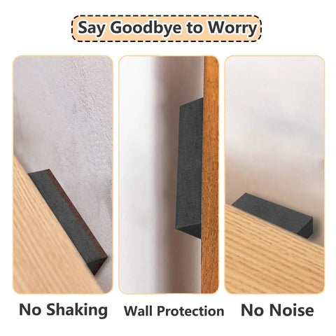 54 Piece Furniture Wall Protectors Kit With 18 Felt Pads And 36 EVA Foam Pads, Anti Collision Headboard Stoppers For Bed Frames And All Furniture, Reduces Noise, Wobble And Wall Scratches