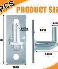 4 Pack Heavy Duty Wall Mount Gate Hinges For Farm Gates And Fences Built Tough For Outdoor Chain Link 5 By 8 Inch Pin Gate Hinge Set That Goes On Easy And Stays Put Replacement Parts You Can Count On, 4-pack size chart