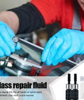 Fix Cracks Fast With Nano Glass Repair Kit For Windshields And Glass Chips Scratches Portable DIY Windshield Repair Tool in use