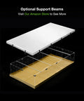 Solid Jump Proof Small Pet Cage Top Cover Mesh Canopy For Guinea Pigs And Rabbits 48 By 24 Inch clear acrylic base with white roof