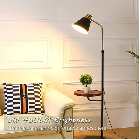 Living room lamp with 5W LED Bulb 5W Equivalent To 40W 120V Ceiling Fan Light Bulbs Warm White 2700K A15 E26 Base Not Dimmable