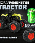 Big Monster Truck Tractor RC Toy For Kids 1 To 16 Scale With Lights And Sounds 2.4 GHz Remote Control Car with monster wheels