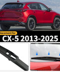 Mazda CX-5 rear view with wiper arm and blade set replacement for 2013-2025, focus on durable rubber blade and easy install OEM style