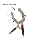 Locking Welding Pipe Pliers Clamp 14 Inch Round Tube Clamp For Welding Metalworking And Woodworking Heavy Duty DIY Projects 1 Pack With Secure Locking Mechanism And Four Pads For Firm Grip For Pros And DIY Folks, metal clamp with 5.1 in opening