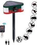 3x129 DB Crazy Loud Sound And Light Alarm With 360 Degree Ultrasonic Motion Sensor, Remote Control, USB Charger