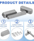 Round Ended Feather Key Set 30x8x7 Mm Carbon Steel 5 Pcs for Parallel Drive Shafts and Fasteners in Mechanical Industry
