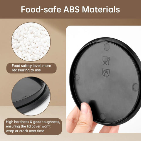 Close-up of Vertuo Plus Water Tank Lid Replacement, made from food-safe ABS material with seal markings, suitable for Krups Coffee Makers