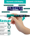 928D IV Pro Grade All In One Soldering Iron Kit With Type C Port Fast Heating C235 Cartridge shown with LCD display in hand