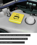 Engine Coolant Reservoir Cap Overflow Tank Cover OEM 55111074AA 52079331 installed in engine bay of Grand Voyager