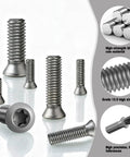 M3.5 X 12 MM Torx Plus Machine Screws Grey Zinc Plated Slick Grip Kickin Torque Anti Cam Out Bolts For Lathe Tool Holder And Cnc Carbide Insert Fasteners Badass Precision Hardware 10 Pack