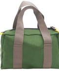 Wide Mouth Canvas Tool Bag With Heavy Duty Build And Large Capacity Organizer For Wrenches And Pliers, Durable Green Tote For Tools