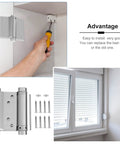 Installing Automatic Two Way Door Spring Hinge With Adjustable Self Rebounding Action And Heavy Duty Steel Construction