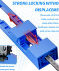 Adjustable Base Guide For Circular Saws, Precision Saw Guide Rail For Wood and Tile Cuts showing locking mechanism