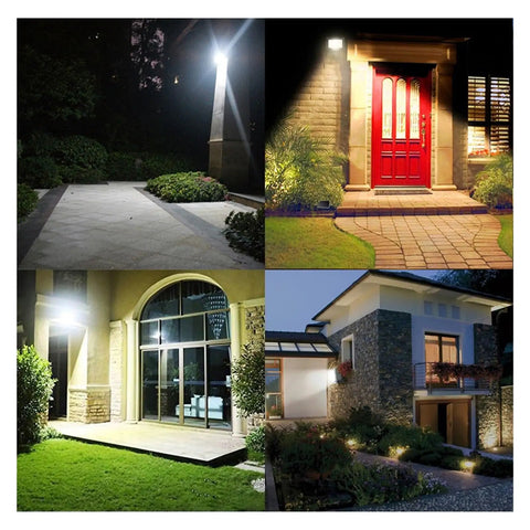 JUDYSSY Led Floodlight Ip68 Waterproof 220 10W 20W 30W 50W 100W Outdoor Garden Projector Lighting illuminating pathways and entrance.