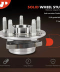 5 Lug Wheel Bearing And Hub Assembly Front Or Rear For Chevy Equinox 2010 To 2017 And GMC Terrain 2010 To 2017 Buick Allure 2010 Cadillac CTS 2014 To 2016 Without ABS Replacement