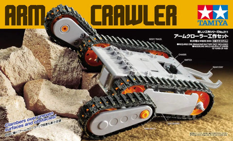 Arm Crawler Tool Set No 211 70211 with extendable front arm on rocky terrain close-up view