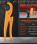 Beefed-Up PEX A Expansion Tool Kit With 1/2 Inch, 3/4 Inch, And 1 Inch Expansion Heads, Manual Expander For ASTM F1960 Fittings