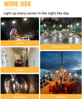 Wide applications of Beastly Bright 100Ft LED Construction String Lights 130W 16000 Lumens for various outdoor sites