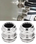 Ni Plated Brass Cable Gland Cord Grip Stress Relief Kit Two Pack IP68 Waterproof Glands for electrical boxes installation