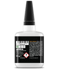 Back view of Pro Grade Thin Liquid Capillary Action Adhesive For Tight Cracks 50g Value Size With Fast Wicking For Plastic Wood And Metal