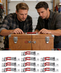 Latch Pack 10 Piece Steel Fastener Kit With Quick Release Catch And Industrial Lock Mechanism in use on toolbox