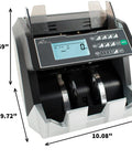 USD Money Counter With Add And Batch Modes For Quick Value Counting And UV, Magnetic, And Infrared Counterfeit Detection For Small Biz