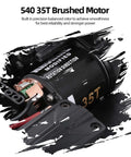 540 35T brushed motor from 313mm Wheelbase Chassis Frame With Tires For 1 To 10 Scale SCX10 II 90046 90047 RC Crawler DIY Build Kit