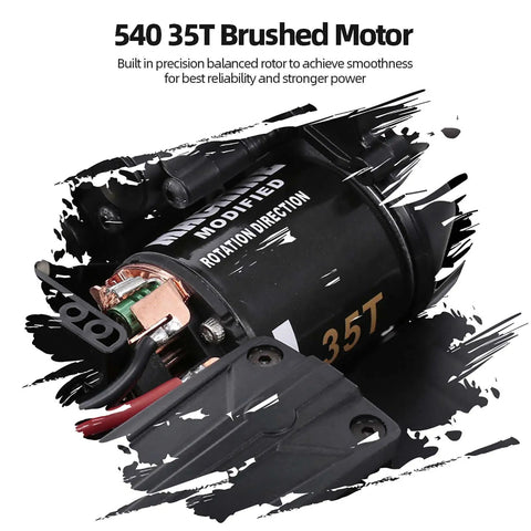 540 35T brushed motor from 313mm Wheelbase Chassis Frame With Tires For 1 To 10 Scale SCX10 II 90046 90047 RC Crawler DIY Build Kit