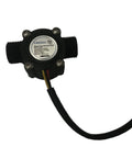 Real Time Digital LCD Display Quantitative Water Flow Controller With 0.5 Inch Hall Effect Flow Sensor Flowmeter top view