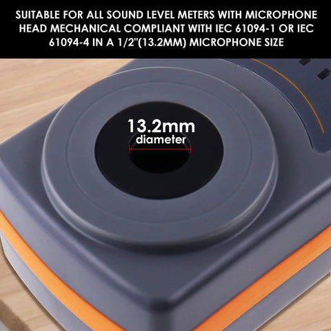 Pro Grade Battery Operated Sound Level Calibrator For Decibel Meters With Three Calibration Levels 13.2mm Cavity