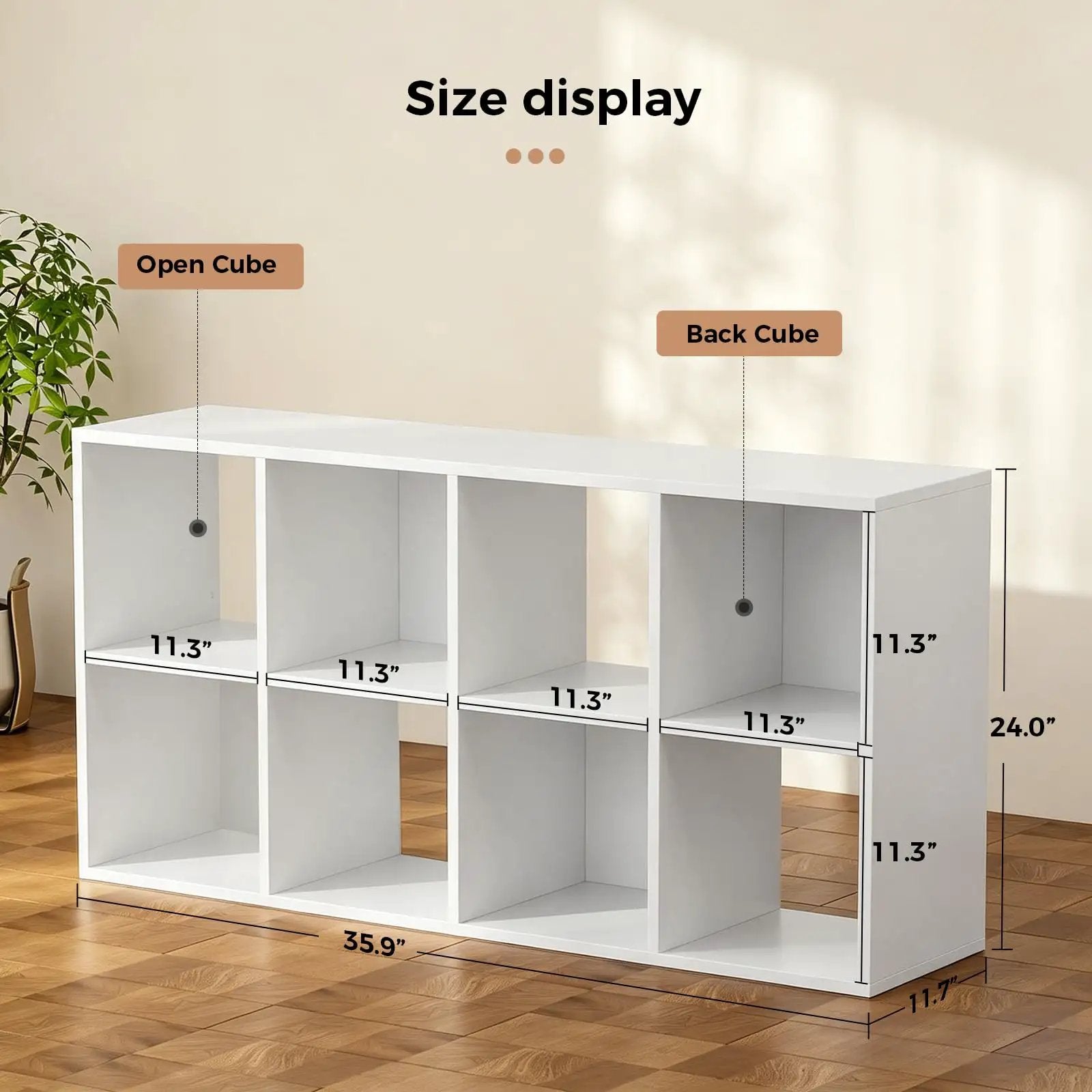 8 Cube Storage Organizer for Living Room & Office ✓