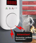 Portable Carbon Monoxide Detector 2 Pack For Travel And Home Plug In Wall With LED Digital Display Voice Alert in use