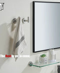Heavy Duty Stainless Steel Towel Hook Set Two Pack Wall Mounted Robe Coat Hooks for Bathroom Kitchen Garage Brushed Finish