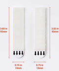 Two 12 Pairs Large Picture Hanging Strips Heavy Duty Removable Hook And Loop Adhesive for Damage Free Frame Hanging 3.65 inches long