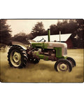 Area Rug 63x48 Inch Soft Cozy Non Slip Floor Mat For Living Room Modern Doormat With Old Tractor Photo Farm Design Easy Care, Machine Washable Indoor Carpet Low Pile Rug For Bedroom Office Home Decor